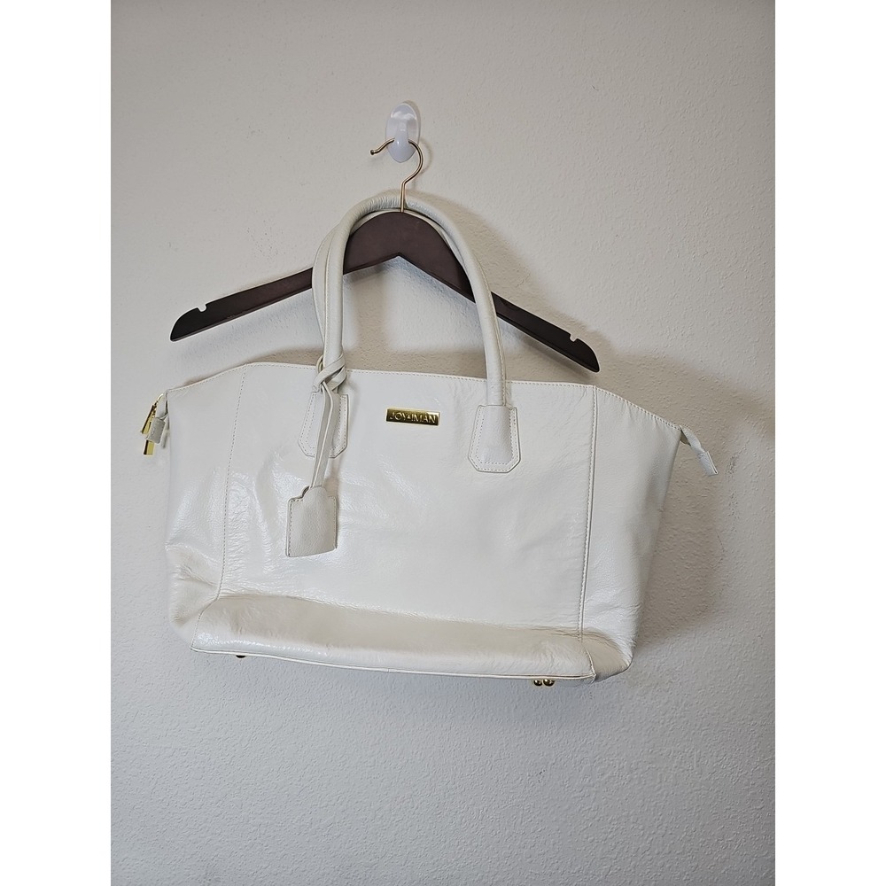 JOY &‎ IMAN Genuine Leather Satchel Tote Purse Hand Shoulder Bag